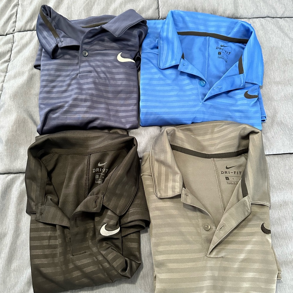 Men’s Nike dri-fit polos (4)